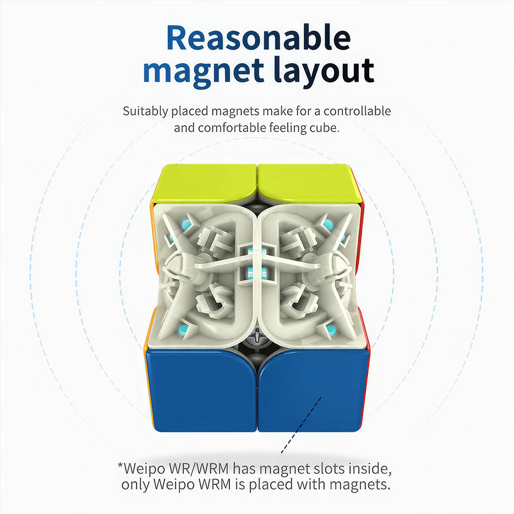 Rubik’s Cube 2x2 MoYu Weipo WR M – vue 4