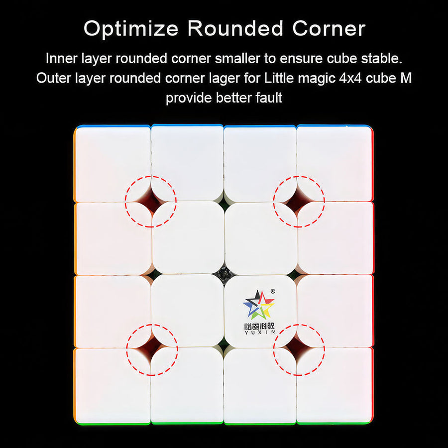Rubik’s Cube 4x4 YuXin Little Magic Magnétique – vue 4