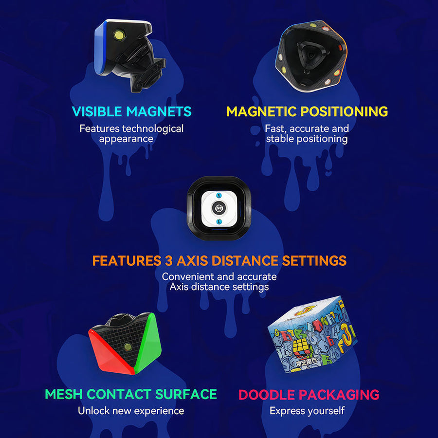 Cube magnétique 3x3 QiYi MP — vue 3