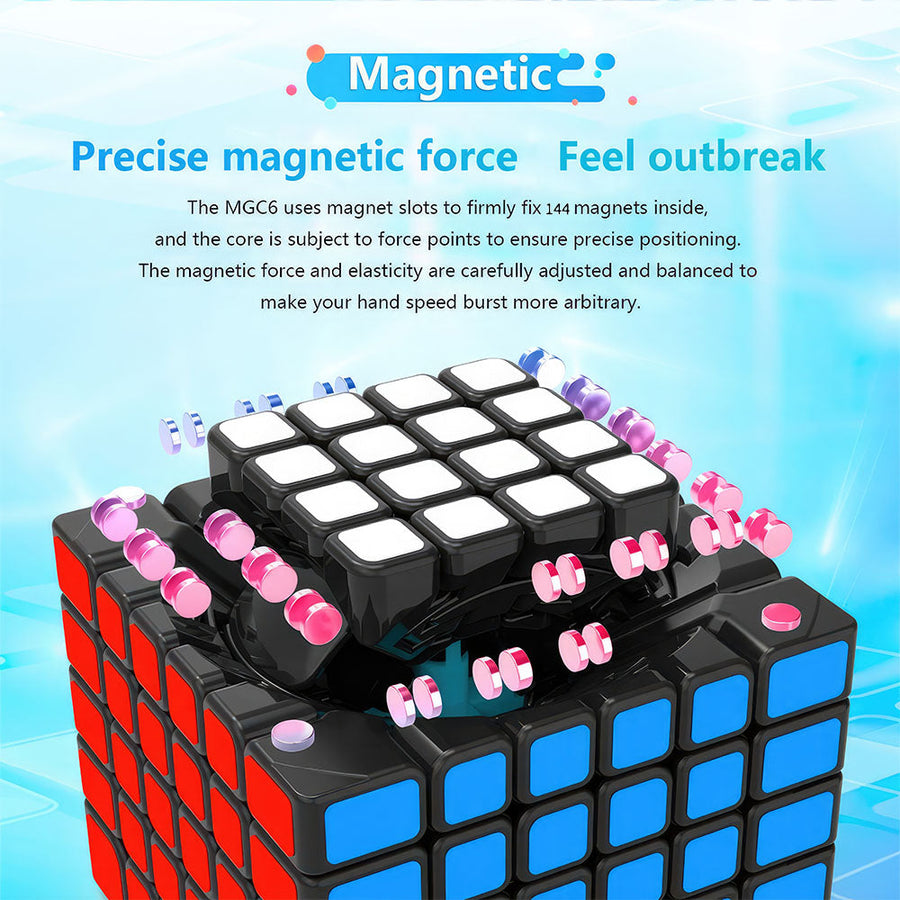 Rubik’s Cube 6x6 YJ MGC Magnétique – vue 2
