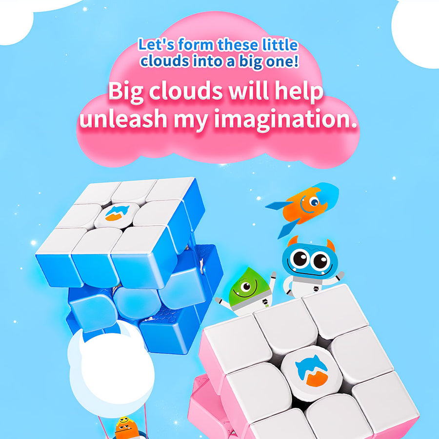 Cube 3x3 Bleu — vue 2