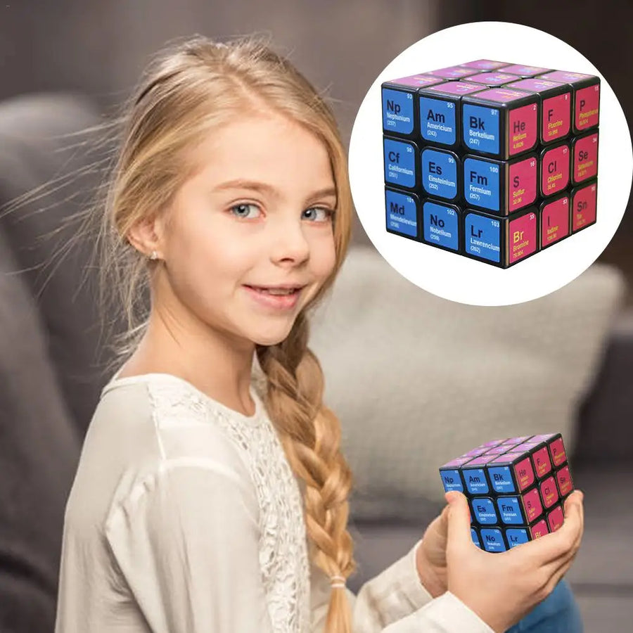 Professional Cube 3x3x3 5.6CM Speed For Magic Cube Chemical Element Periodic Table 3rd-order Cube Learning Formula Education Toy