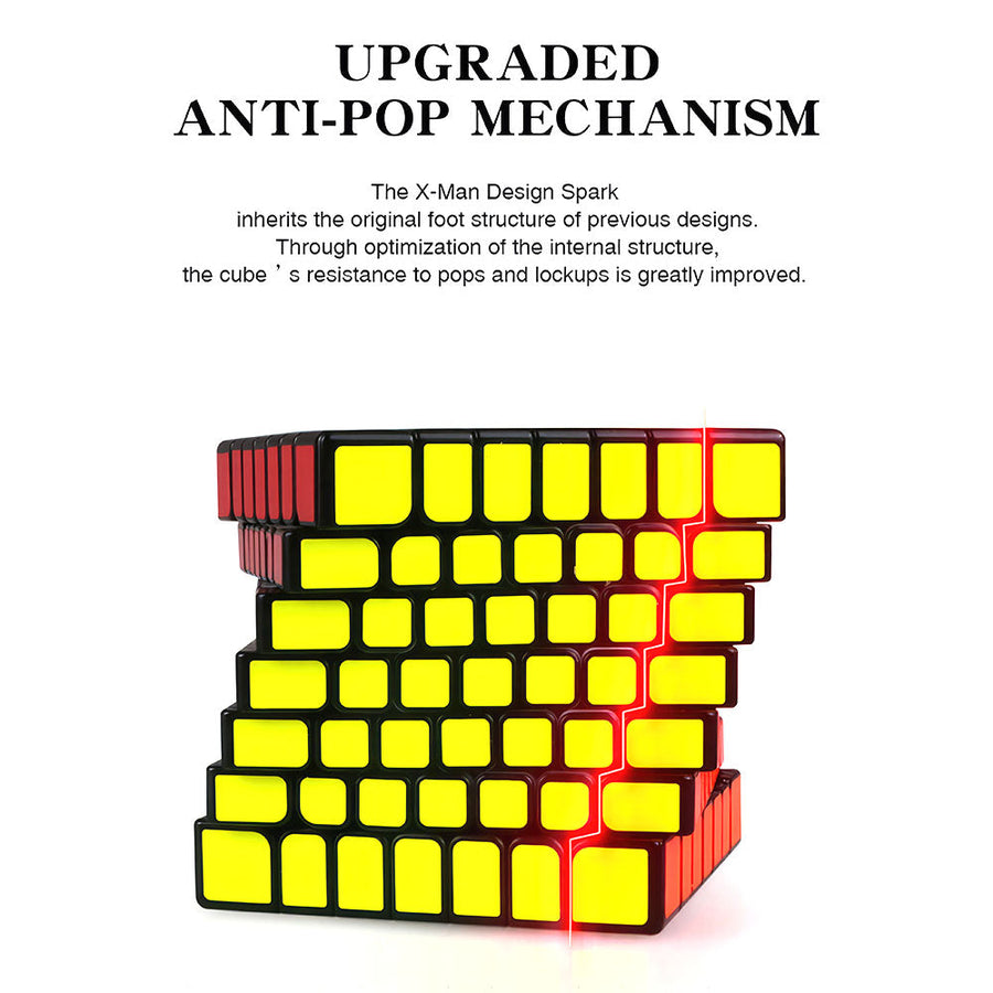 Rubik’s Cube 7x7 QiYi X-Man Design Spark Magnétique – vue 4