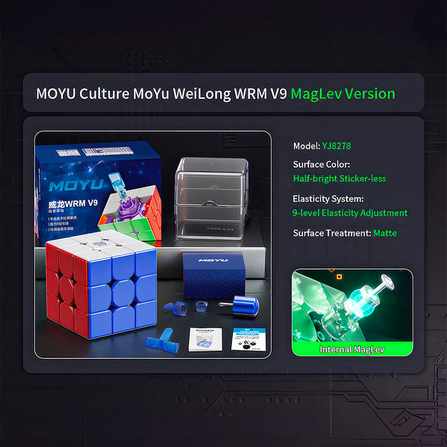 Rubik’s Cube 3x3 MoYu Weilong WRM V9 – vue 4