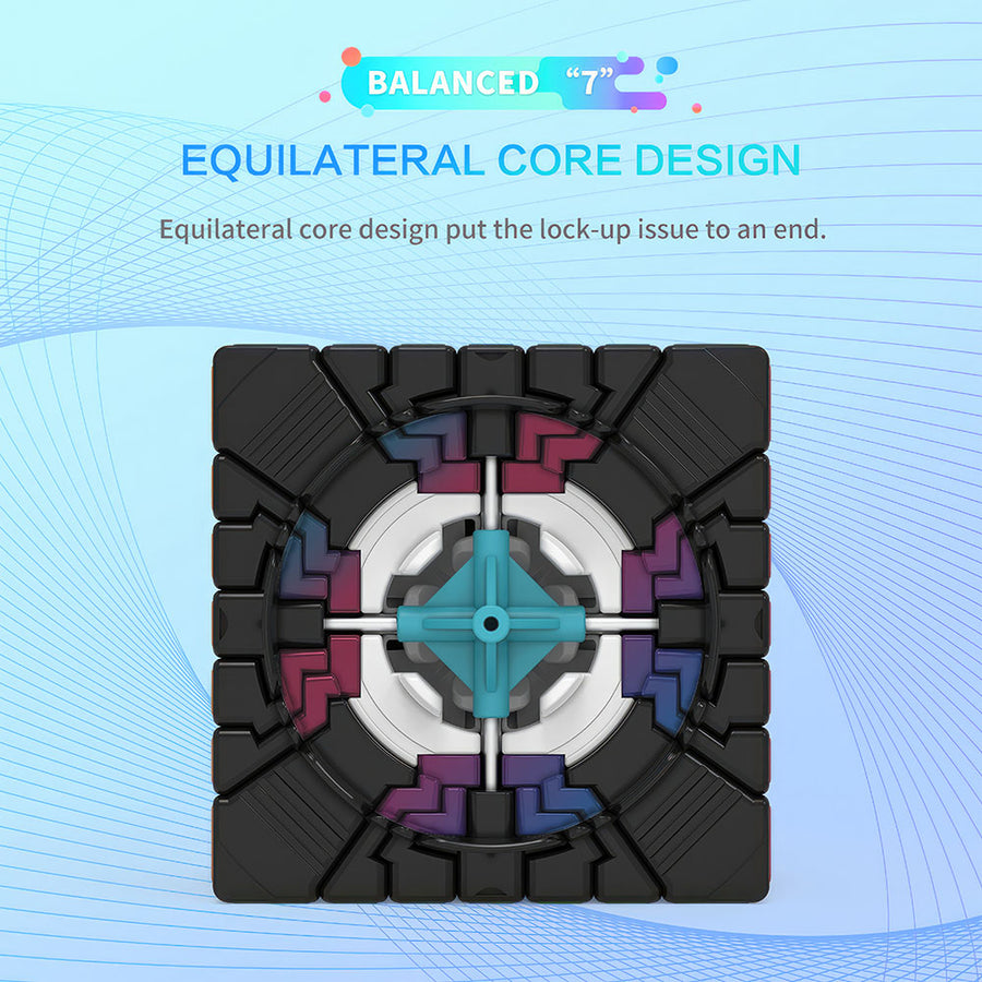 Rubik’s Cube 7x7 YJ MGC Magnétique – vue 4