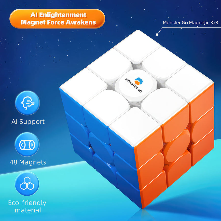 Speed Cube 3x3 GAN Monster GO Édu — vue 3