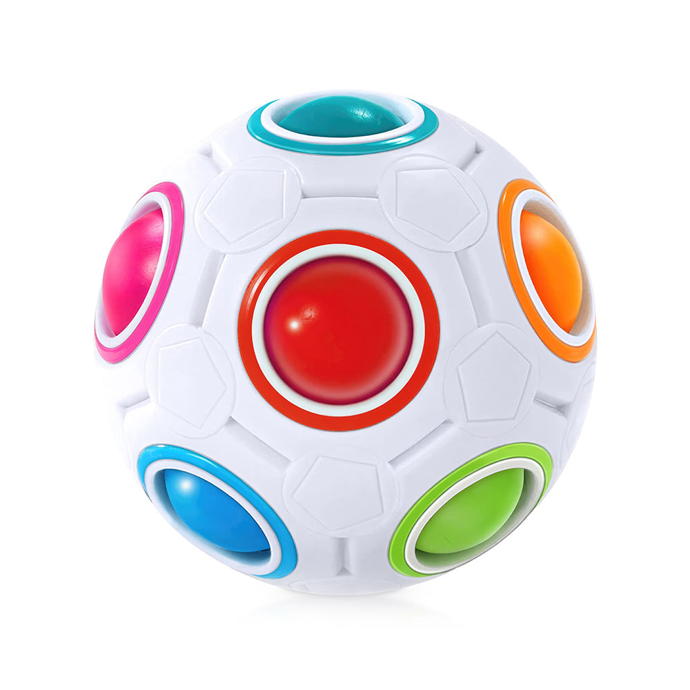 Rubik’s Cube Boules Arc-En-Ciel – vue 1