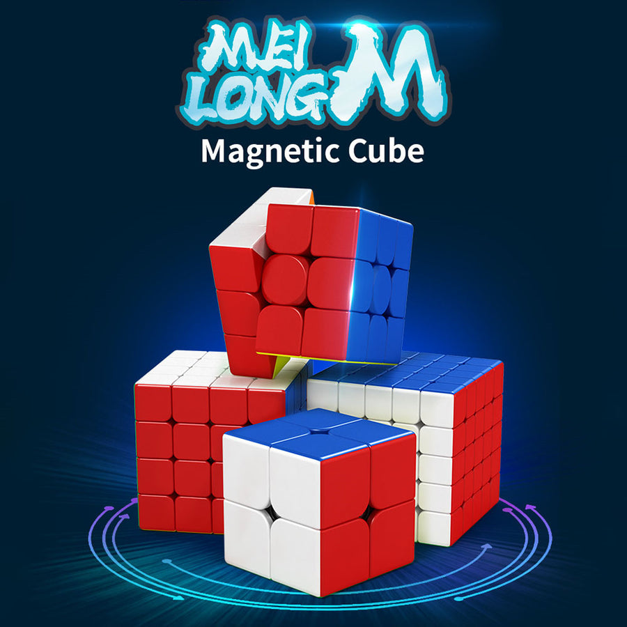 rubik's cube 3x3 bleu blanc rouge Magnetique