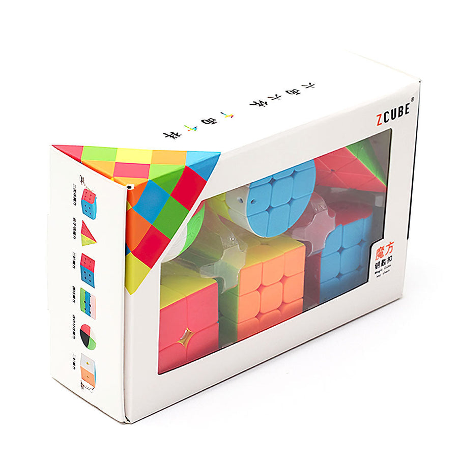 Rubik’s Cube 3x3 Z Cube Keychain Pack de 6 – vue 3
